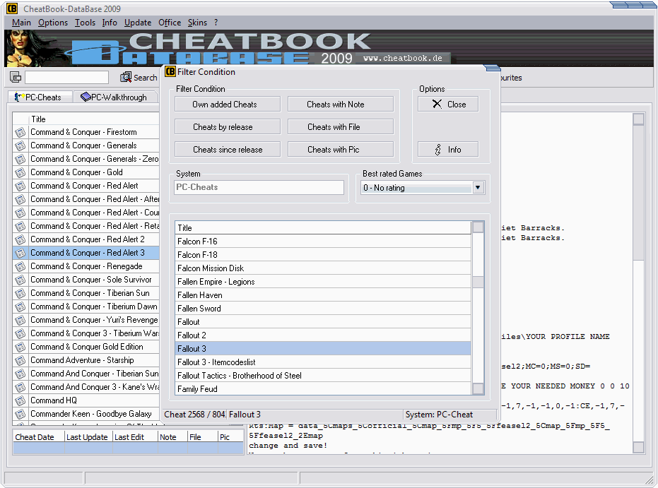 CheatBook-DataBase
