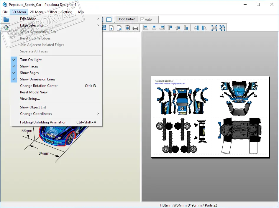 Pepakura Designer