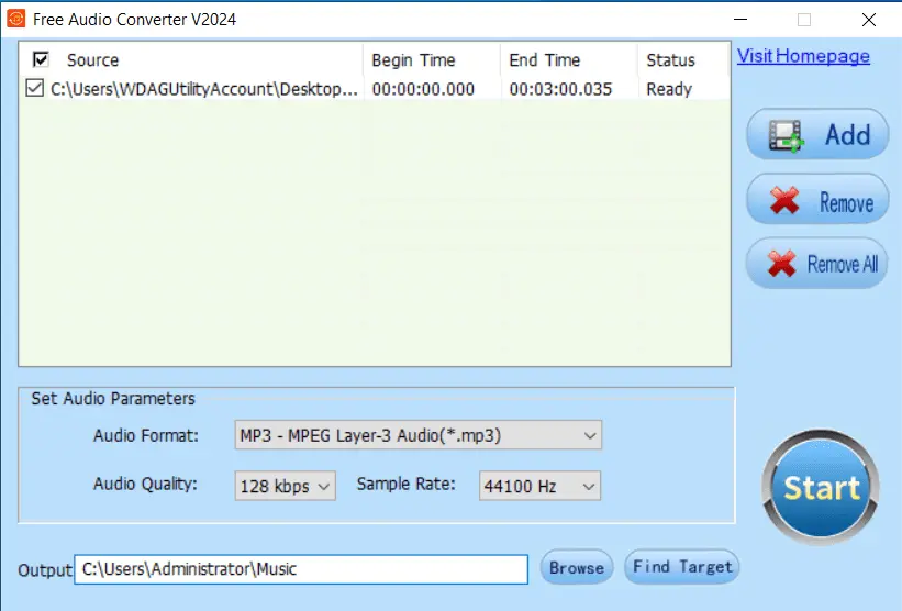 Free Audio Converter